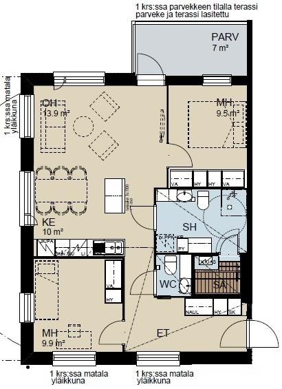 Päätetyt remontit: Muut tiedossa olevat korjaustarpeet: Muut tiedot taloyhtiön kunnosta: Tontin pinta-ala: 11 553 m² Tontin omistus: Vuokrattu Tontin vuokra: 32 000,00 /v Tontin vuokranantaja:
