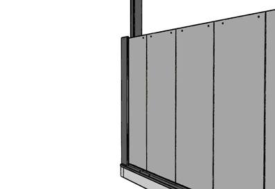 Ulkoseinä - pystyasennus (4/4) Eristä, tiivistä ja listoita valmis seinärakenne. Seinän alareunaan asennetaan sokkelilista, joka tiivistetään yläreunasta tiivistemassalla.