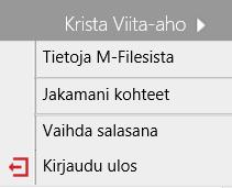 1. KIRJAUTUMINEN Kamarien jäsenrekisterejä ylläpidetään M-Files-ohjelmassa.