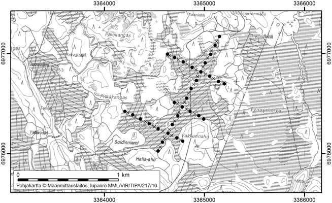 Tapio Toivonen ja Asta Harju 16. Nuolisaarenneva Nuolisaarenneva (kl. 2242 06, x = 6976,5, y = 3364,8) sijaitsee noin 11 km Soinin keskustasta itään.