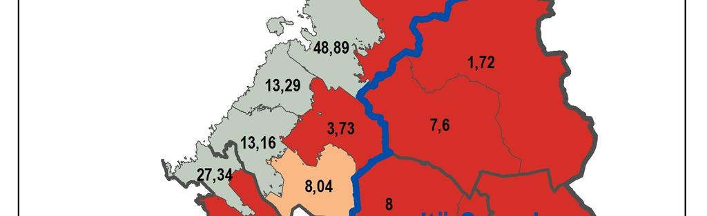 Itä- ja Pohjois-Suomen alueellisen suunnitelman kattava alue sisältää seitsemän maakuntaa: Etelä-Savo, Kainuu, Keski-Pohjanmaa, Lappi, Pohjois-Karjala, Pohjois-Pohjanmaa ja Pohjois-Savo.