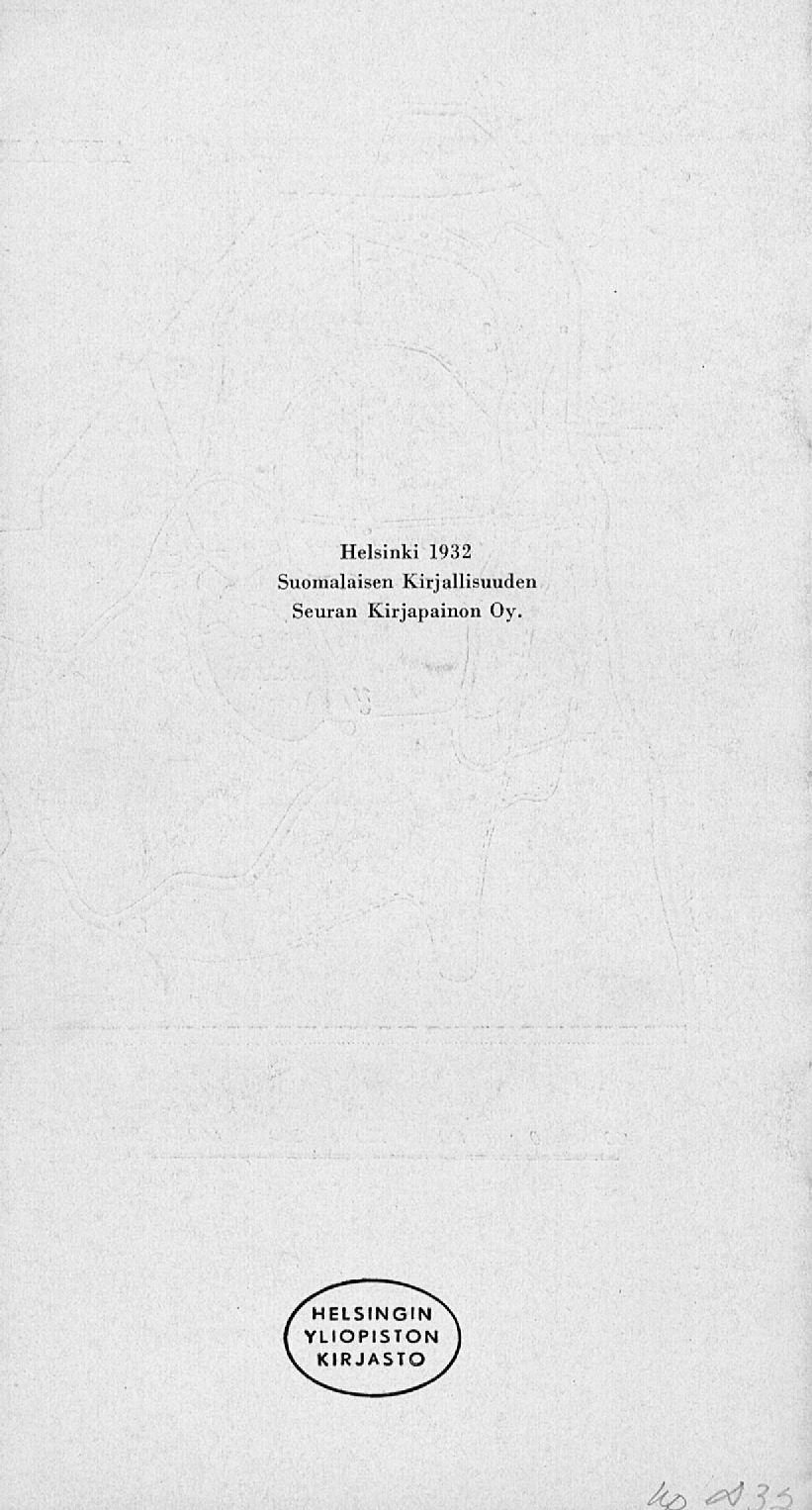 Helsinki 1932 Suomalaisen
