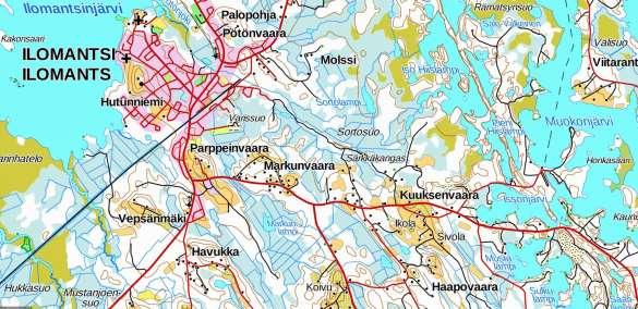 ILOMANTSIN KAAKKOISOSAN RANTAOSAYLEISKAAVAN MUUTOS SUUNNITTELU 6 1. PERUSTIEDOT JA SUUNNITTELUTILANNE 1.
