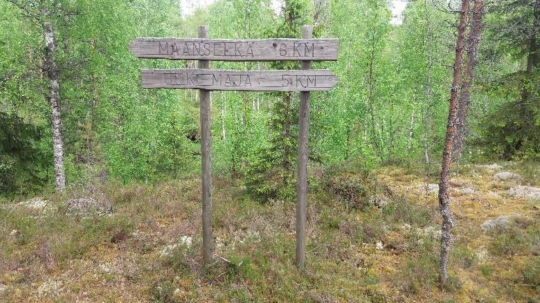 Laskeutuu aikanaan tien viereen