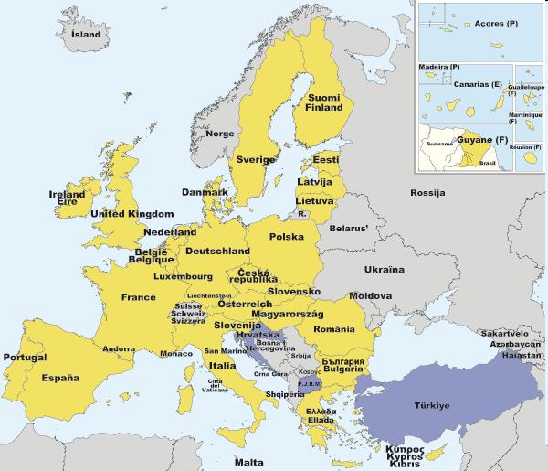 EU:n sisämarkkina-alue 27 jäsenvaltiota 5 uutta hakijaa yhteensä n.