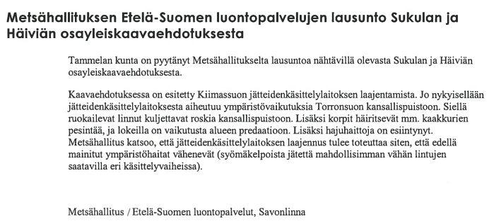 TAMMELAN KUNTA 6.