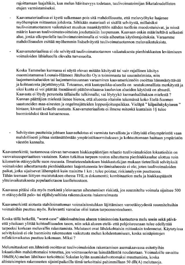 TAMMELAN KUNTA Katuosoite Postiosoite Puhelin Telefax e-mail Hakkapeliitantie 2