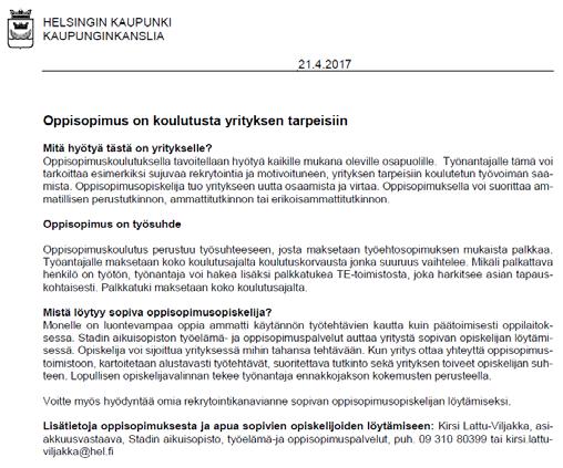 2. Tarjouspyynnön laadinta ja julkaisu, esimerkki työllistämisehdosta, liite Tarjouspyynnön