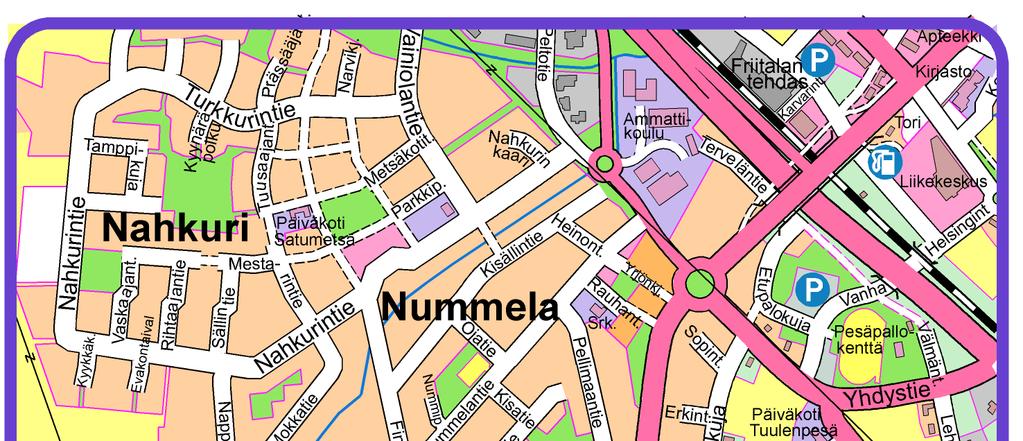 NUMMELAN KAUPUNGINOSAN HAKANPÄÄN ASEMAKAAVAN