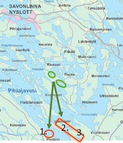 Savonlinnan kaupunki 1(9) PUNKAHARJUN PIHLAJAVEDEN OSAYLEISKAAVAN MUUTOS OSALLISTUMIS- JA ARVIOINTISUUNNITELMA, 2.Ehdotus 1.