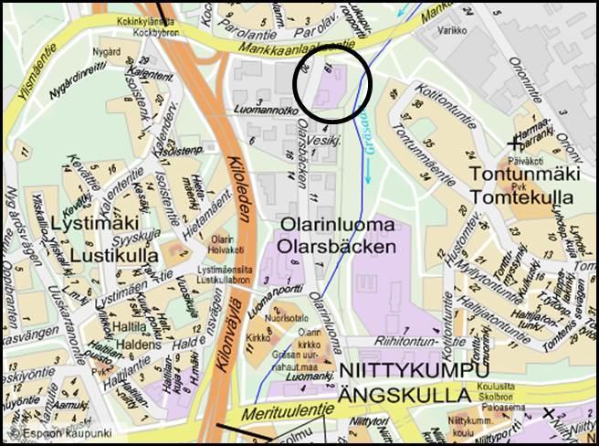 Espoon kaupunki Pöytäkirja 96 19.10.2015 Sivu 11 / 79 Liite Oheismateriaali 2 Kartta / Oy Sports Car Center Ab - Ostotarjous 1.7.2015 Oy Sports Car Center Ab Selostus Ostotarjous Oy Sports Car Center Ab on tehnyt 1.