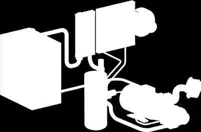 Sähkömoottori Energiaa säästävä moottori, saksalainen laatutuote, IP 55, eristysluokka F lisävarmuutena. Sähkömoottorin ja ruuviyksikön kytkentä Yksikköön integroitu kytkimen kotelo.