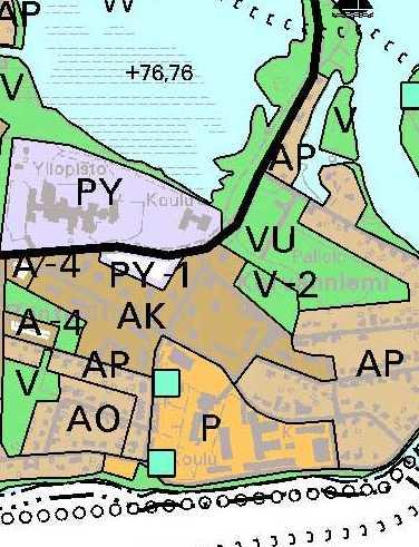 Aluetta koskevat suunnitelmat ja selvitykset Maakuntakaava Suunnittelualue on merkitty Ympäristöministeriön 2.11.2001 hyväksymässä maakuntakaavassa A-merkinnällä (taajamatoimintojen alue).