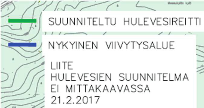 Suunnittelualueen korkeuserot vaihtelevat välillä 133 137 mpy.