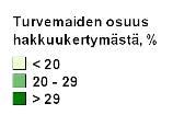 Erityisen hyvät mahdollisuudet kaivukoneharvestereiden käyttöön ovat Etelä- ja Pohjois- Pohjanmaalla, Kainuussa, Pohjois-Savossa ja Pohjois- Karjalassa, missä