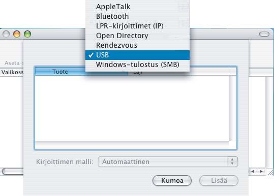 Kirjoitinohjaimen asennus 9 Kun tämä näyttö tulee näkyviin,