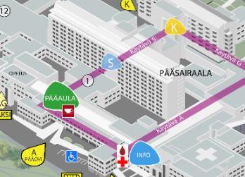 työasun taskussa tai työasussa Haen työasuni opiskelijoiden itsepalveluvarastosta (Pääsairaalan pääaula, A-porras 00. kerros, kts.