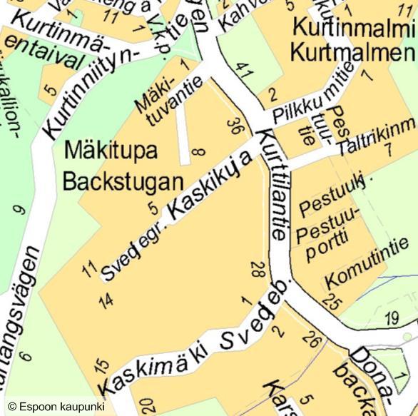 Espoon kaupunki Pöytäkirja 17 Tekninen lautakunta 15.02.2017 Sivu 22 / 46 1. SUUNNITELMAN SISÄLTÖ Kaskimäenpää on alueelle rakentuva uusi tonttikatu.