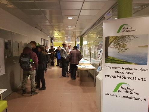 LIITE TAMPEREEN SEUDUN KESKUSPUHDISTAMO, ASEMAKAAVAT NRO 8610-8613 Yleisötilaisuus 12.1.2017, avoimet ovet Koivistonkylän Tredulla klo 15-18 Tilaisuudessa kävi noin 20-25 osallista.