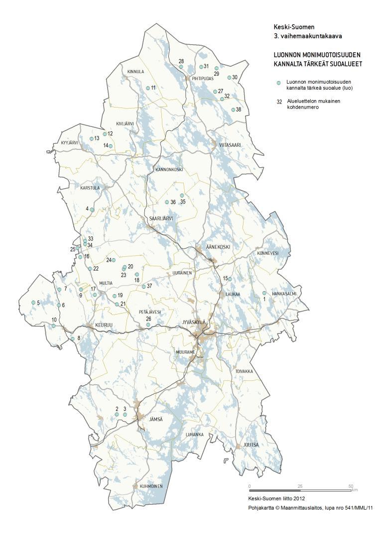 ha) Osassa suota luontoarvoja tai luonnontilainen