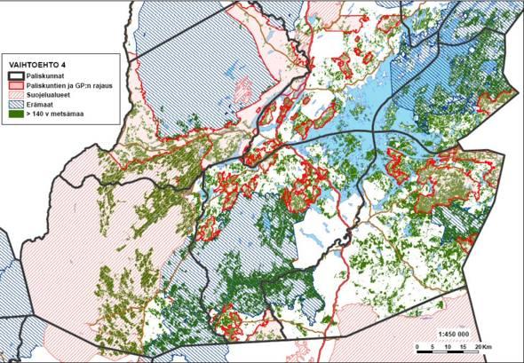 2) Laskelmakehikko Ohjeet metsien käsittelystä Metsänkäsittely- Vaihtoehdot: VE1 VE2 VE3 VE4 VE5 MOTTI-metsikkösimulaattori luppomalli jäkälämalli puuston kasvumallit 5-vuotisjaksoittain Simuloinnin