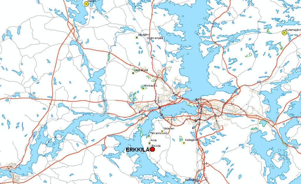 GEOLOGIAN TUTKIMUSKESKUS Pirkkalan Erkkilän kultamineralisaatio 2 liuskenäytteestä määritettiin hiili LECOlla