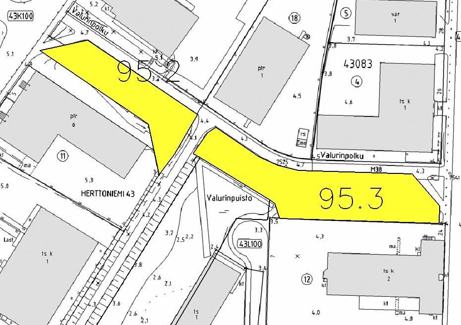 Roihuuoren luonnonhoitosuunnitela uosille 2006 2015 95.2 Pinta-ala: 0.12 Moniuotoisuus: B2 Käyttöniitty. (Viheralue 54076) Niittyalue Toienpiteet: Niittynä hoidettaa alue.