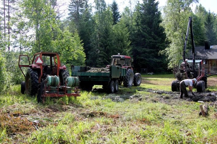 Hienojakoinen sedimentti tukkii kankaan eikä kaasu pääse nousemaan sen läpi.