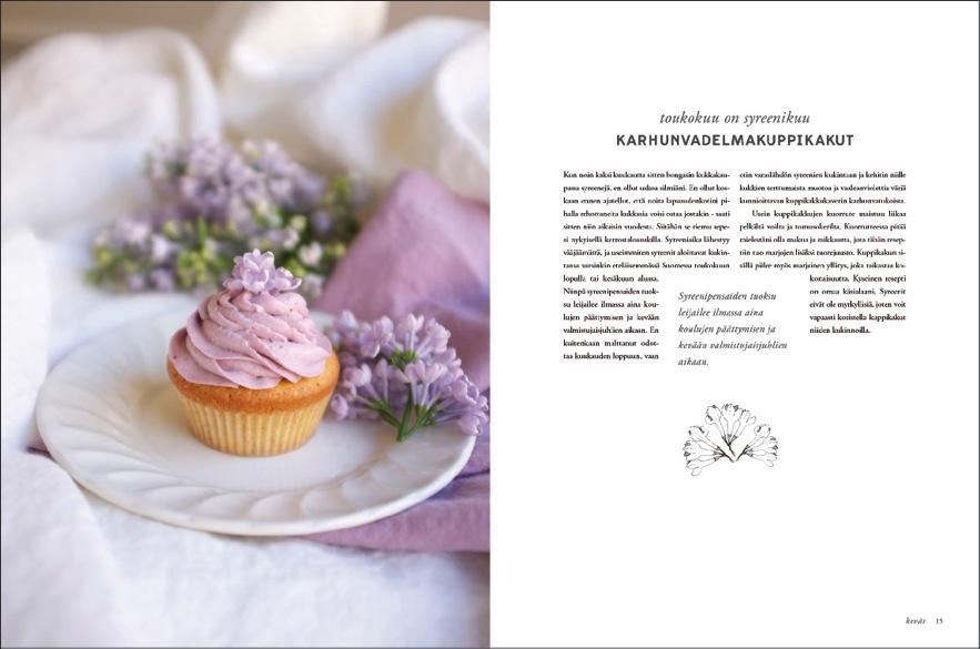 33 Kuvio 27. Esimerkki kuvituksia sisältävästä aukeamasta. Suunnittelin ja piirsin kuvituksia vasta aivan työn loppupuolella, kun taitto oli jo suurin piirtein valmis.