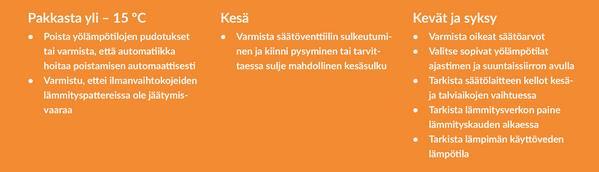Huomioitavaa energia-asioissa Opasta asukkaita ja edistä energiatietoisuutta