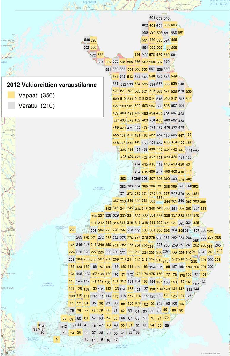 Tavoitteeksi Laskettujen vakiolinjojen vuosittaisen määrän kaksinkertaistaminen Nyt 200/566 (35