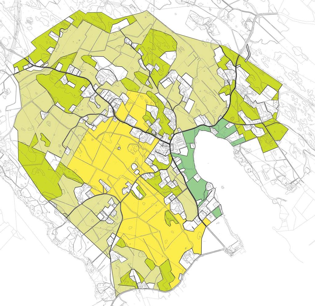 4.3.4 Maa- ja metsätalousalueet ja peltoalueet Pellot ja metsät käsittävät suurimman osan kaava-alueesta.