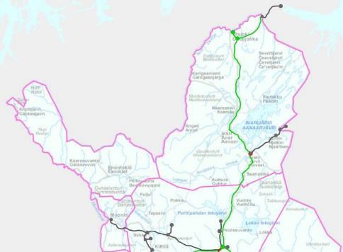 Valajaskosken kiskojärjestelmä 1970 VALAJASKOSKI 2009 1960 1959 PETÄJÄSKOSKI 2009 1959 OSSAUSKOSKI 1974 1971