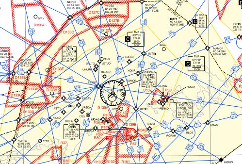 Ilmatilan rajoitukset 20 EFHK TMA valvottu ilmatila: EFHK TMA LOWER 1300 ft+ EFHK TMA UPPER 2500 ft + Aktiiviset ilmatilan rajoitukset NOTAM:lla ja AIS