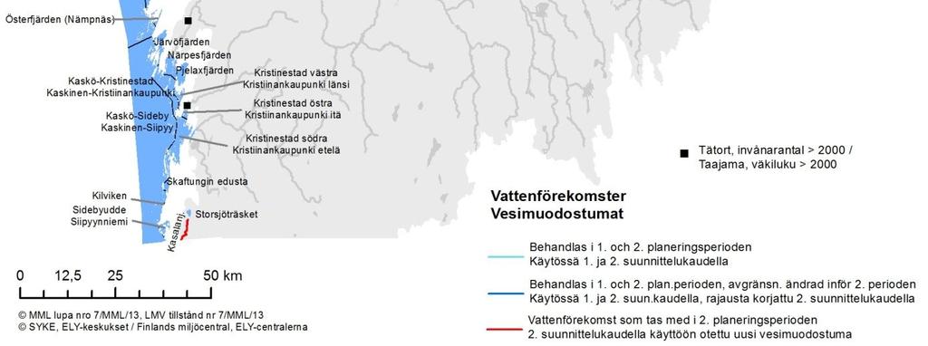 Kunta Himanka-Kokkola 434,9 Pu 37 Kalajoki, Kokkola Tankar 139,9 Pu 46 Kokkola, Luoto Kallan 133,9 Pu 46 Kokkola,