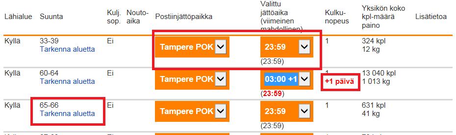 Postiinjättöpaikat ja ajat, muokkaa valintoja lähialue palvelu Muokkaa tietoja linkin kautta pääsit tähän kohtaan jossa itse voit valita lehden postitukseen sopivimman