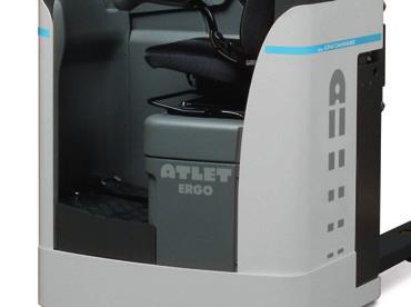 Huippuluokan ergonomiaan kuuluvat ainutlaatuisella miniohjauspyörällä toimiva tehostettu ohjaus sekä yksilöllisesti säädettävät käsinoja, istuin ja lattiataso, mikä helpottaa käsittelyä ja maksimoi