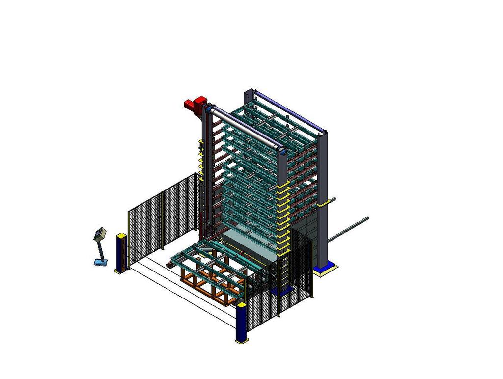 18 KUVIO 11. 3D malli Ferroplan Oy:n automaattivarastosta suoja-aitoineen. (Ferroplan Oy 2014.) 5.