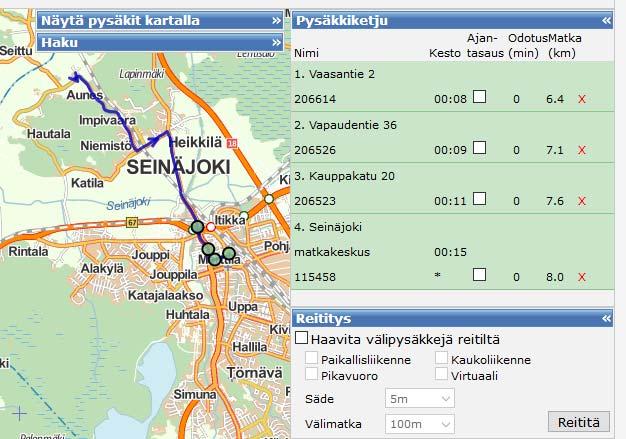 Liikenneviraston tarjoama digitointityökalu säännölliselle liikenteelle: RAE Reitti- ja AikatauluEditori