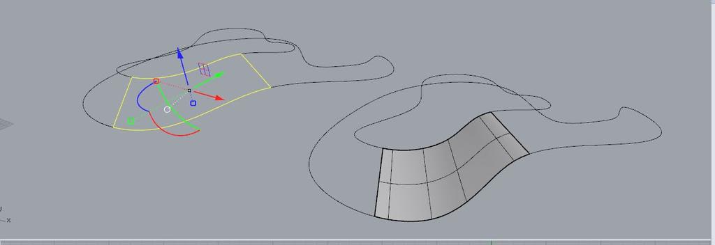 Pintatyökalut Rhinossa: Surface from 2, 3 or 4 Edge Curves 19 / 59 Jos mikään muu ei toimi, Surface from Edge Curves toimii aina