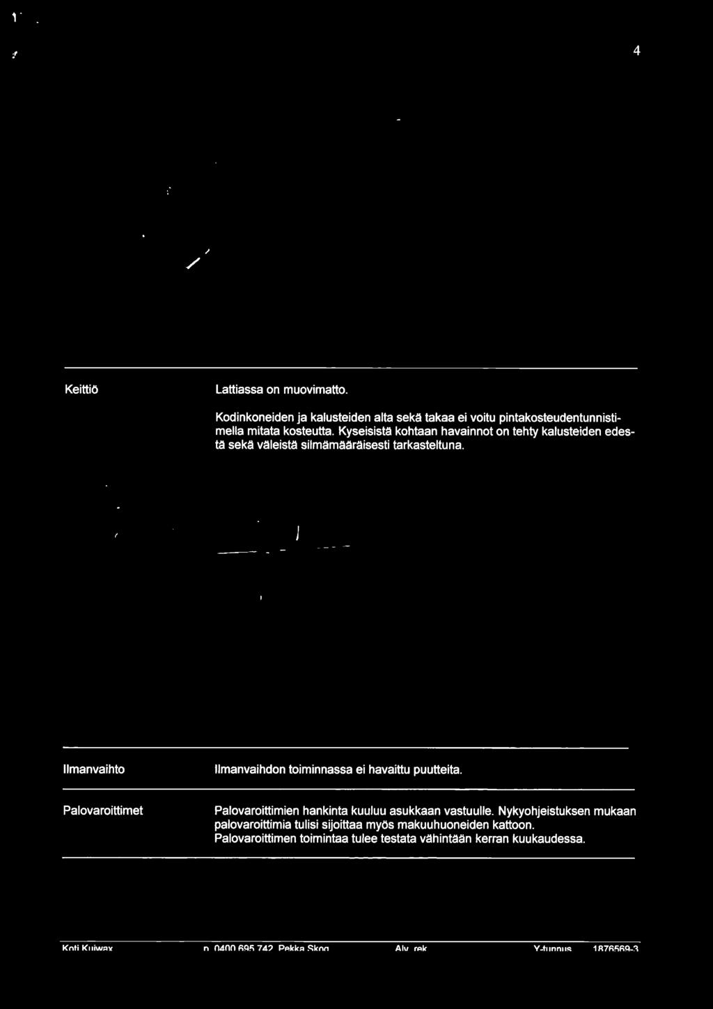 Palovaroittimet Palovaroittimien hankinta kuuluu asukkaan vastuulle.