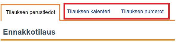 Vahvistetun jakelutilauksen tietojen korjaaminen tai peruminen Vahvistetun jakelutilauksen tietojen muuttaminen tai peruminen tehdään Jakelukerran ja lähetyserien tiedot näytöllä.