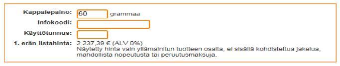 Koko tilauksesi yhteydessä jaettavia postinumeroita EI TARVITSE välttämättä ilmoittaa yhdessä taulukossa, vaan voit ilmoittaa niitä juuri sellaisilla taulukoilla kuin sinulla ne itselläsi on tällä