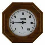 Bastu termo- och hygrometer kombination värmebehandlad trä, hygrometer med bi-metall mekanism måtten: L26cm H13cm *6416392995437* Saunan