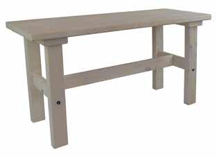 kuultovalkoinen, käsitelty saunavahalla L80cm, K40cm, S37 cm Bastubänk 80cm vit,
