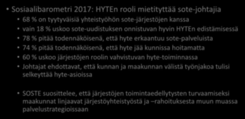 Mikä on nykytilanne?