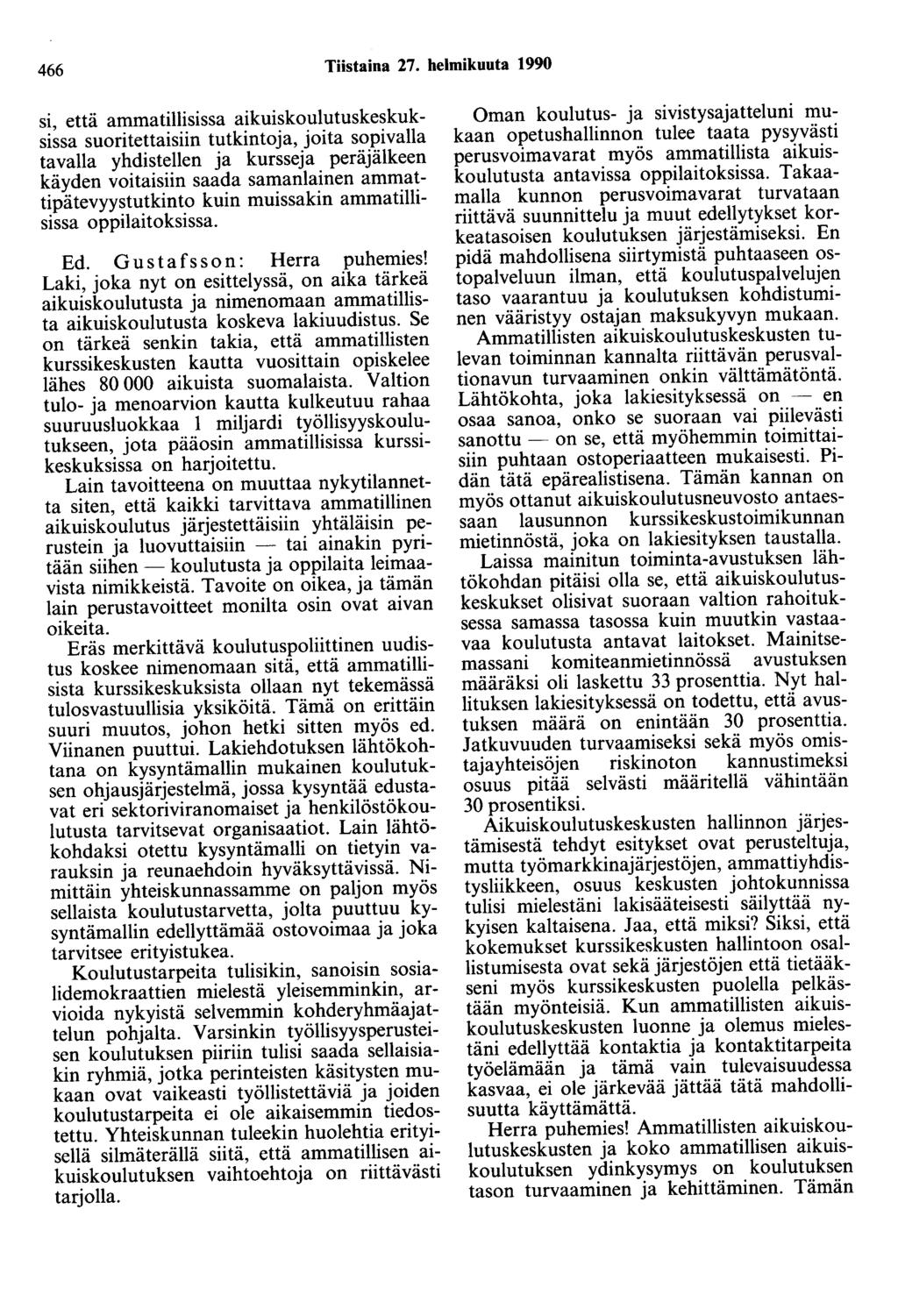 466 Tiistaina 27.