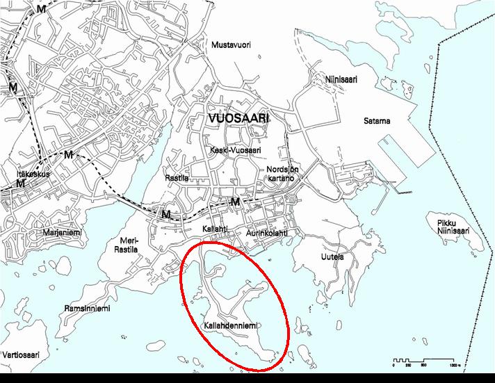 HELSINGIN KAUPUNKI ESITYSLISTA Akp/1 2 a Tiivistelmä Vuosaaressa sijaitseva Kallahdenniemi on Itä-Helsingille tärkeä merellinen virkistysalue, jossa sijaitsee suosittu uimaranta.