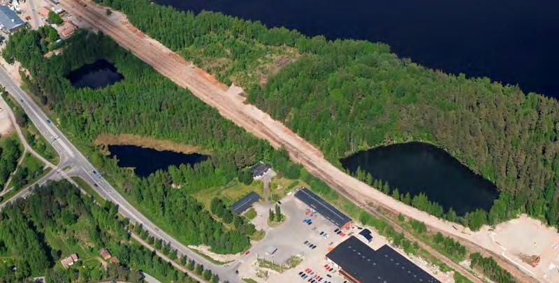 (itäisempi) arvokkaiden luontokohteiden sijainti ja rajaus
