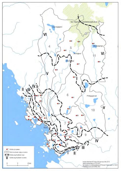 välillä ole kuivana maana tai järvenä. Yksityiskohtaisissa tutkimuksissa Pohjanlahden rantojen tuntumassa saatiin tarkka käsitys eri soistumismuotojen suhteesta.